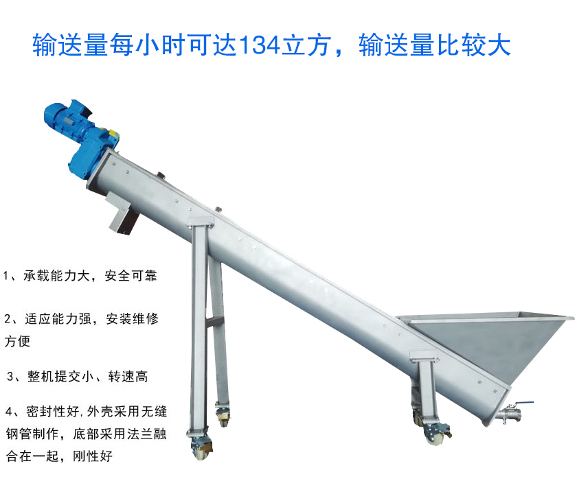 U型槽式螺旋輸送機(jī)特點